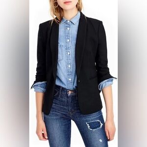 Women’s J.Crew Black Parke Bi-Stretch Blazer in black
